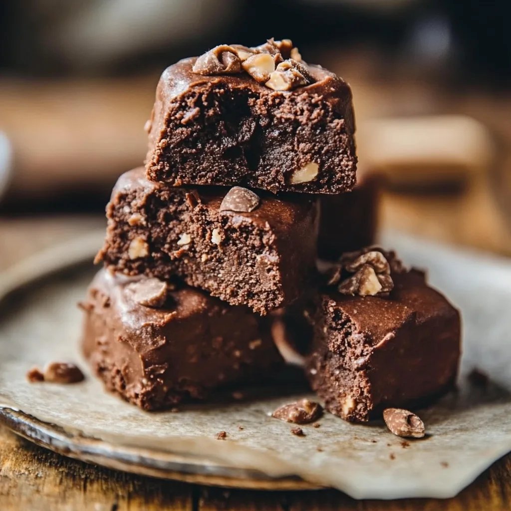 Einfache No-Bake Protein-Bites mit Brownie-Geschmack