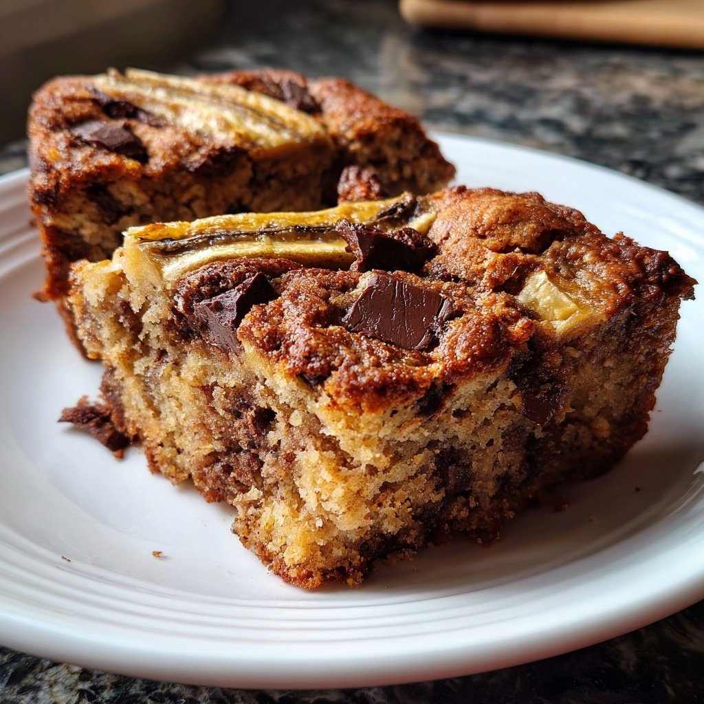 Bananenkuchen mit Schokostückchen