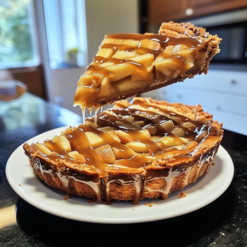 Apfeltorte mit Salzkaramell