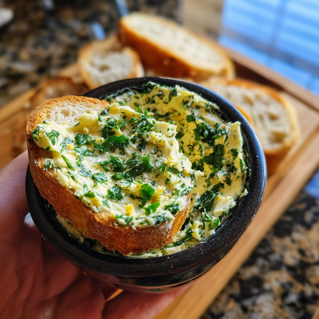 Kräuterbutter Mit Knoblauch Und Petersilie