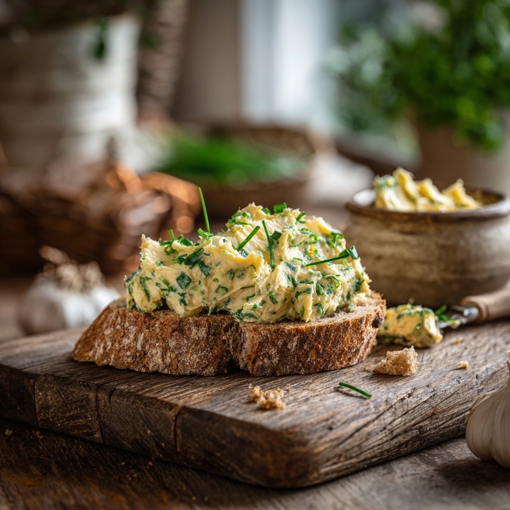 Kräuterbutter Mit Knoblauch Und Schnittlauch