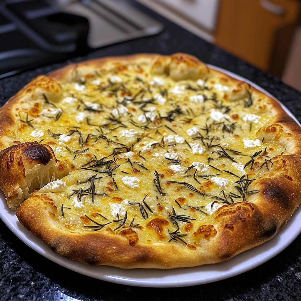 Pizza Bianca mit Rosmarin