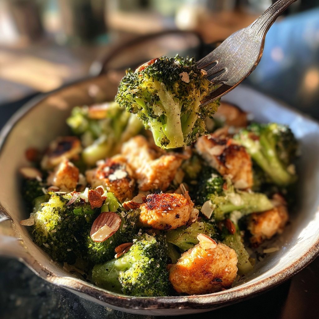 Brokkoli Pfanne Mit Hähnchen