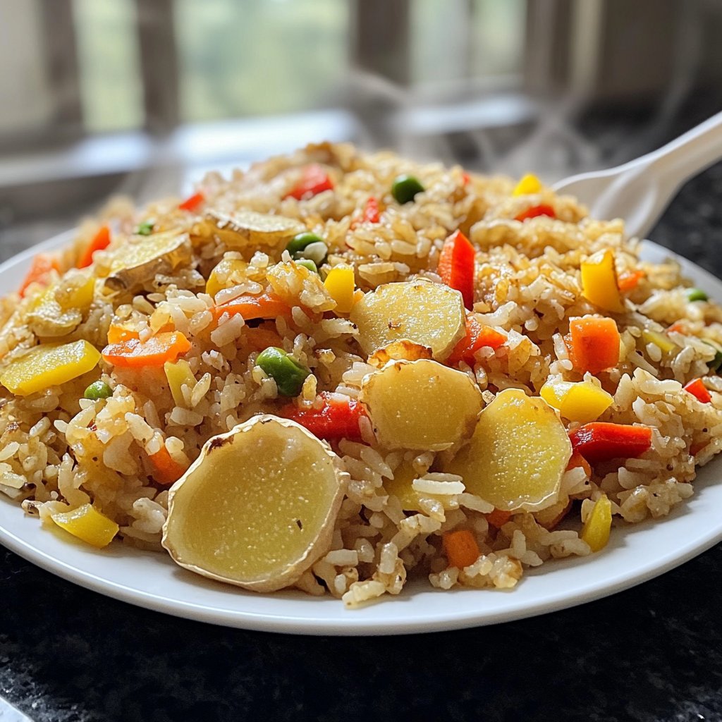 Gebratener Reis mit Ingwer