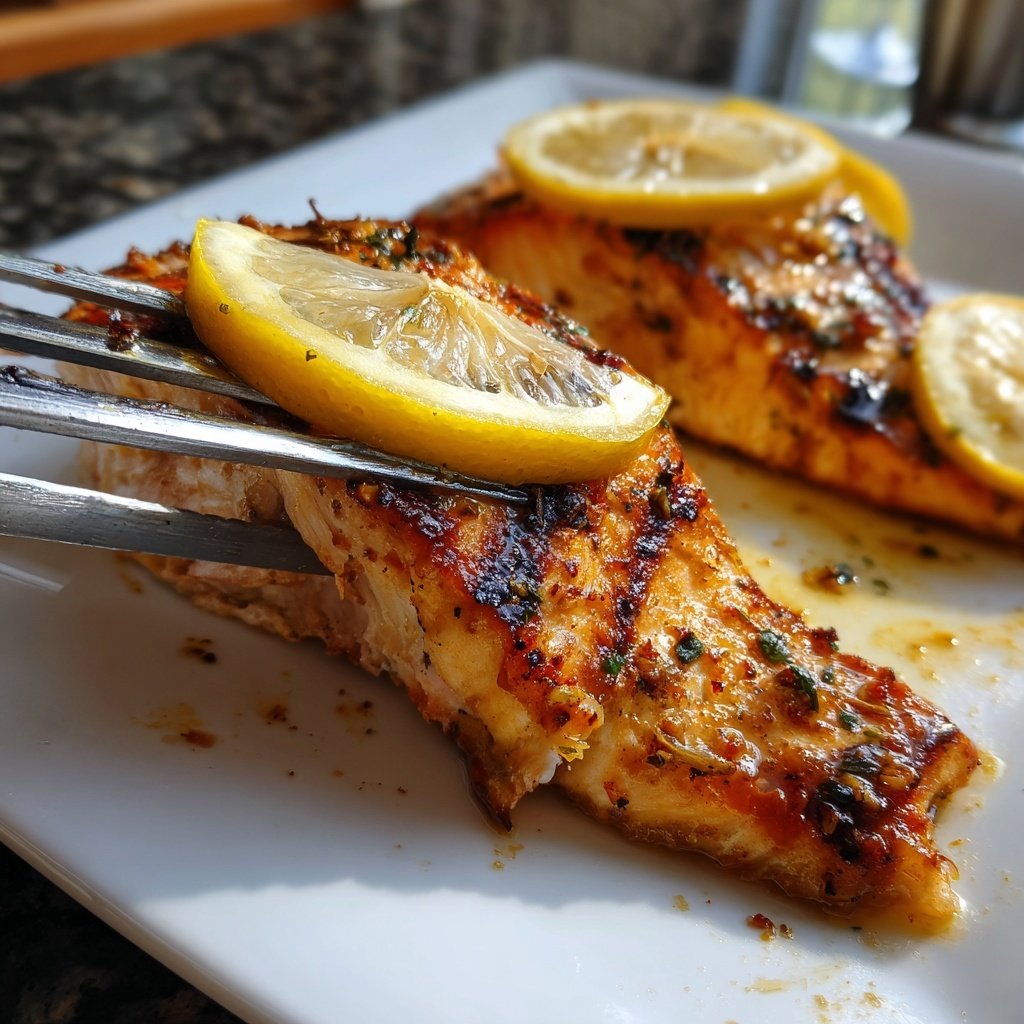 Gesund & Leicht Zitronen-Gegrillter Fisch
